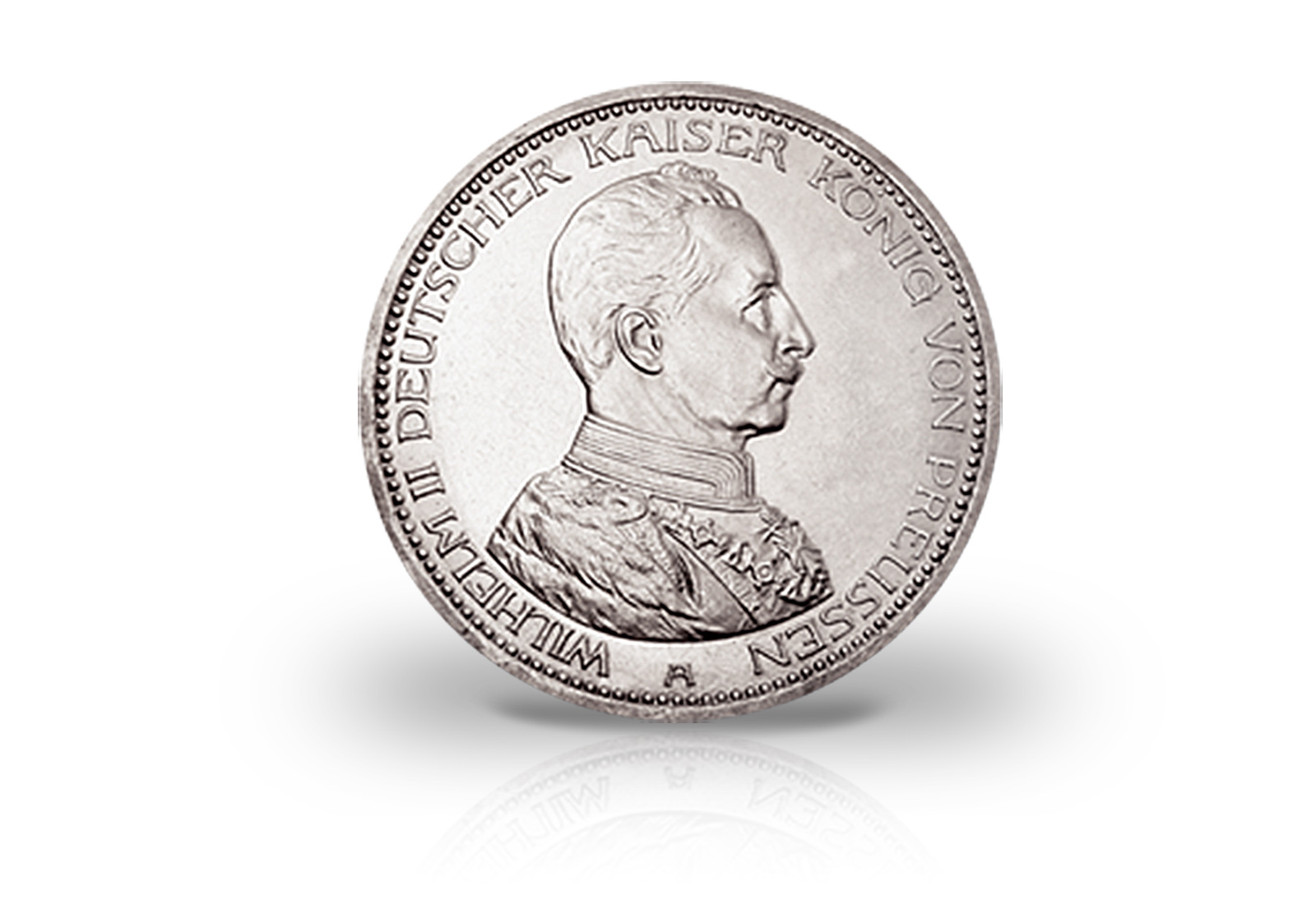 3 Mark 1914 Deutsches Kaiserreich Preußen Kaiser Wilhelm II. in Uniform Jaeger-Nr. 113