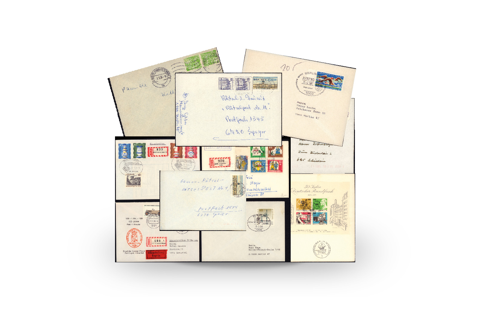 10 verschiedene Belege Berlin