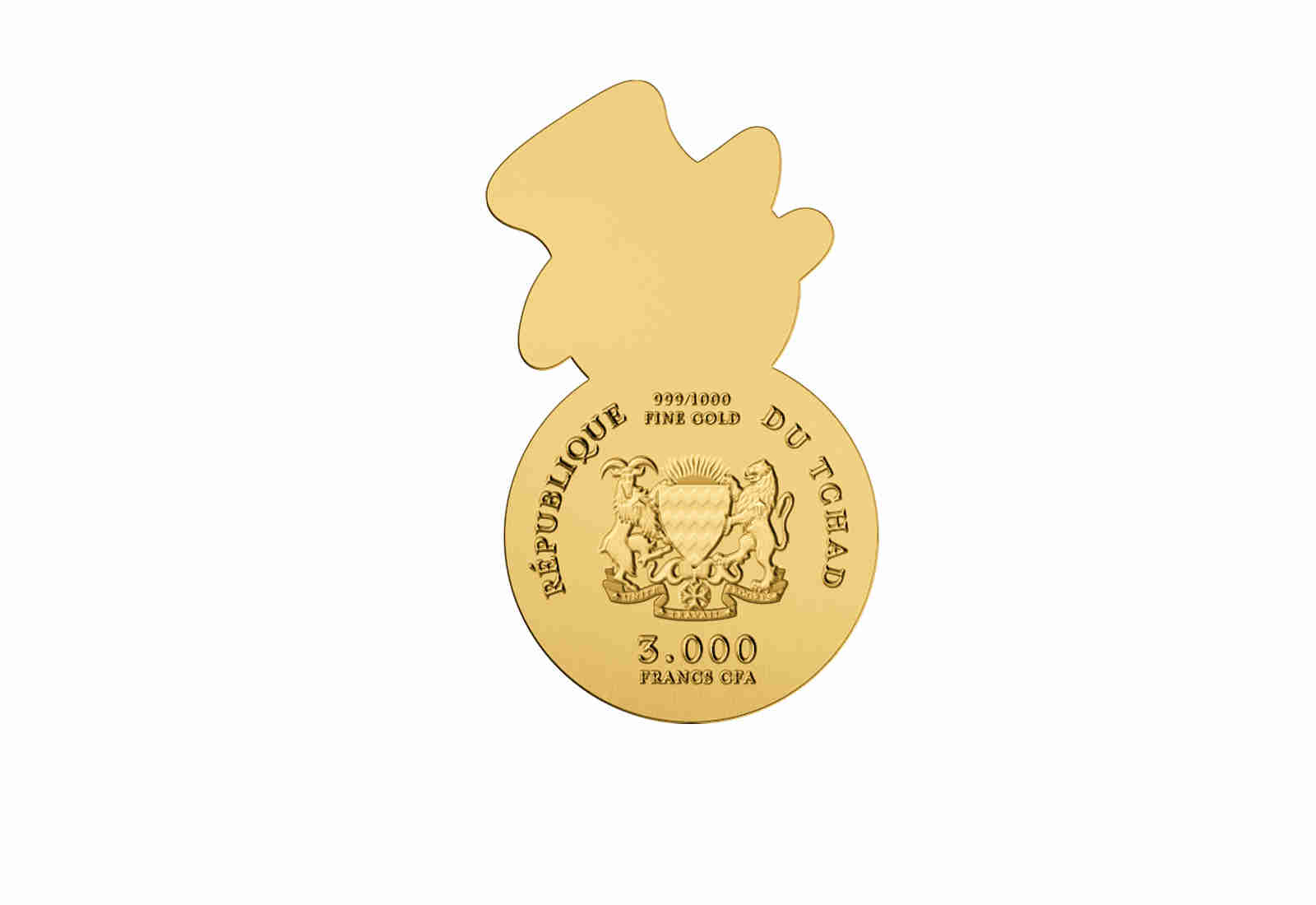 Goldmünze Schneemann 999/1000 Gold Geschenk Weihnachten