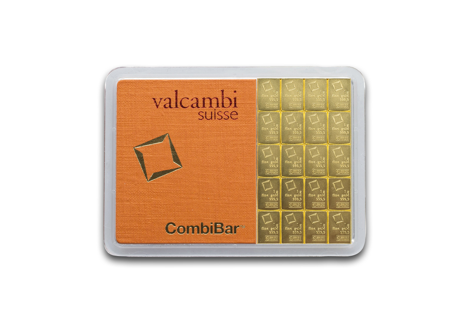 Goldbarren 20 g Combibar mit 20x 1 g