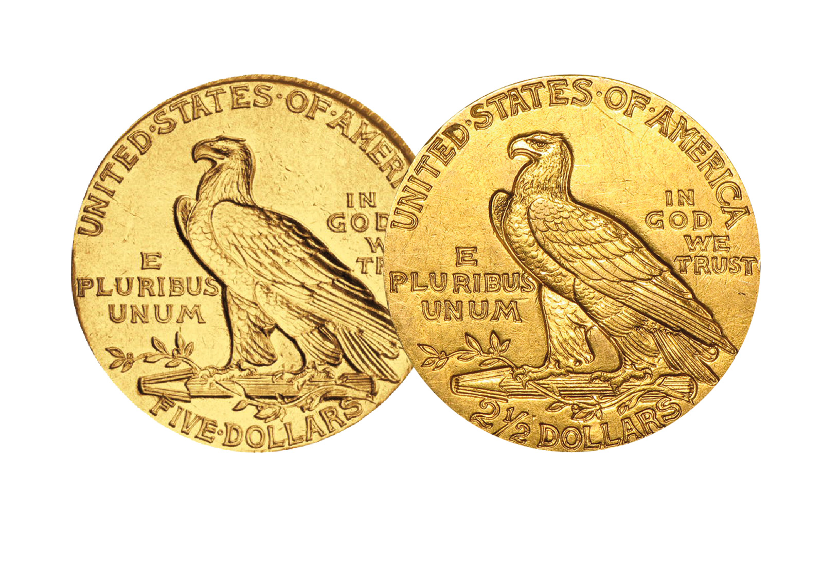 2,5$ und 5$ 2er Spar-Set USA Indian Head im Etui