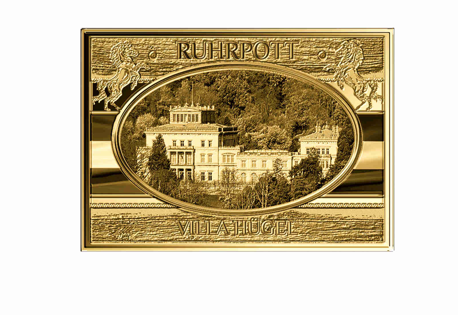 Goldbarren Villa Hügel - NRW Ruhrpott 999/1000 Gold