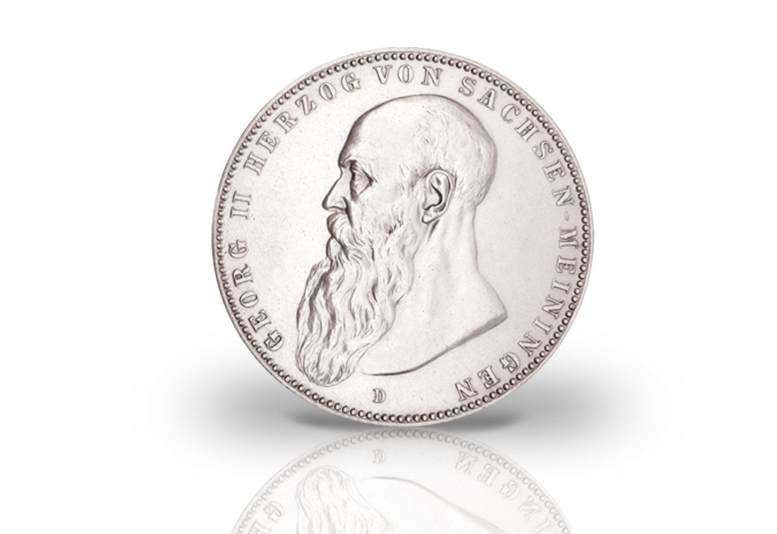 2 Mark 1902 Deutsches Kaiserreich Sachsen-Meiningen Herzog Georg II. Jaeger-Nr. 151b