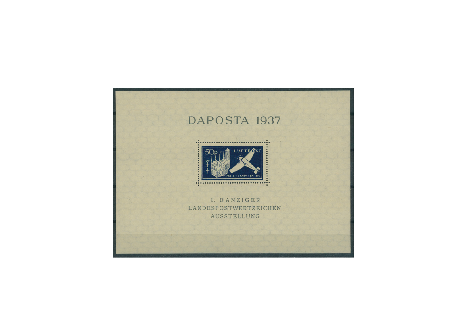 Briefmarken Danzig DAPOSTA 1937 Block 2 gestempelt
