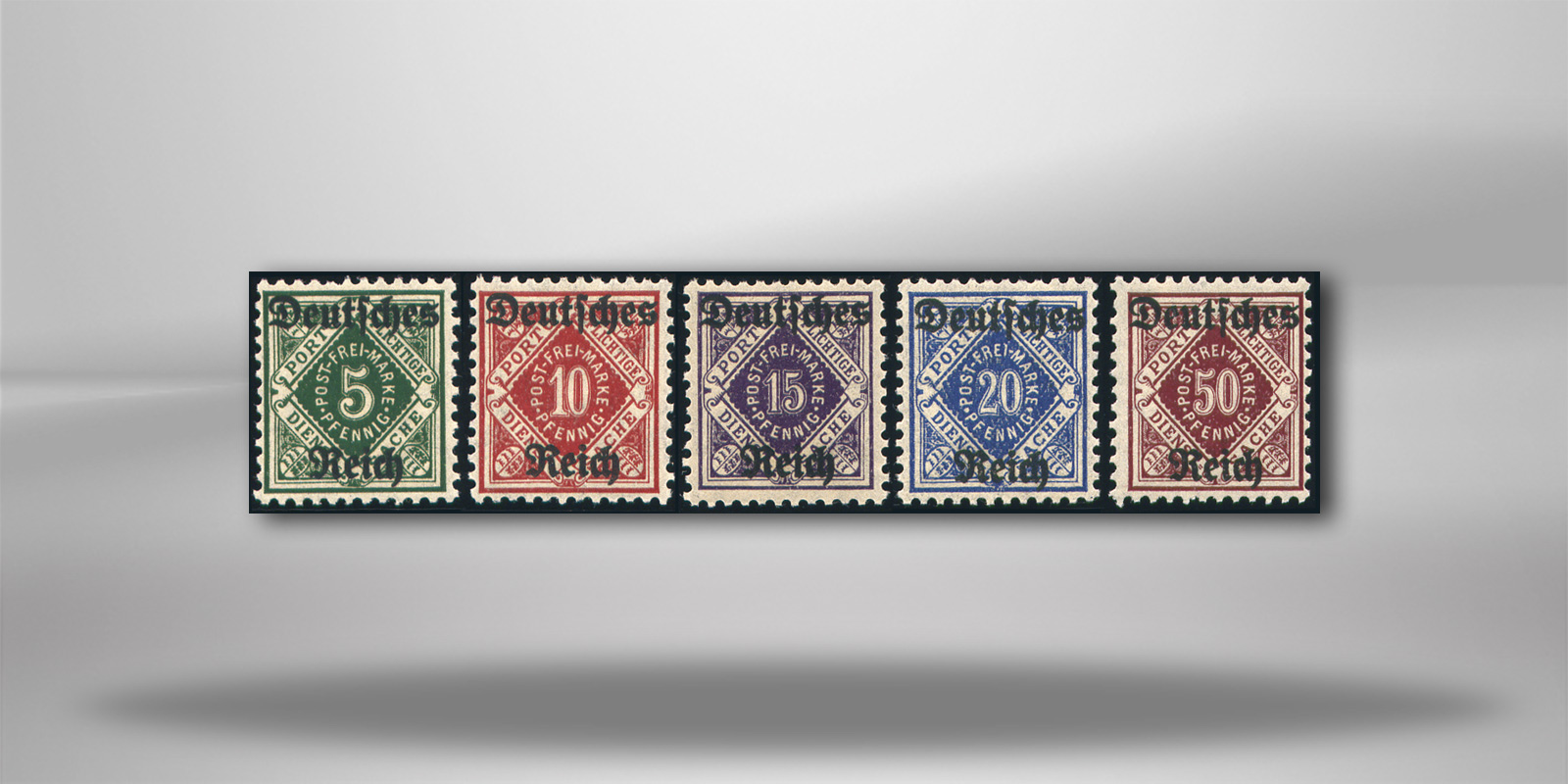 Deutsches Reich Mi. Nr. D 52/56 postfrisch