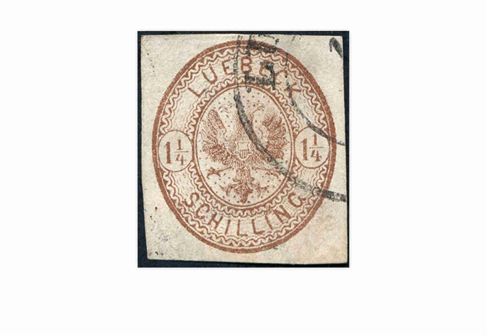 Briefmarke Altdeutschland Lübeck Freimarke 1864 Michel-Nr. 13 gestempelt
