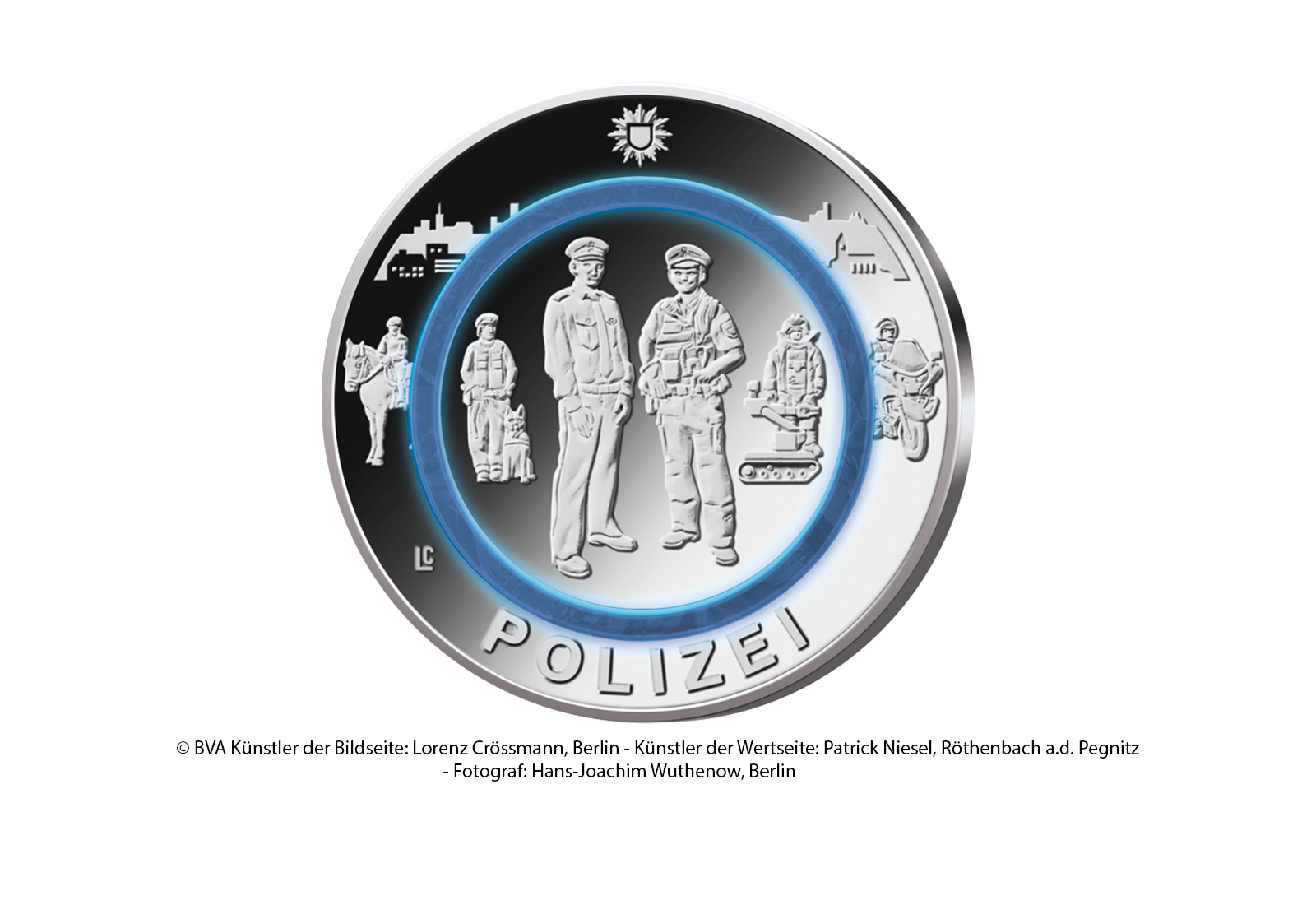 10 Euro 2024 Deutschland Polizei - Im Dienst unserer Gesellschaft st Prägestätte D