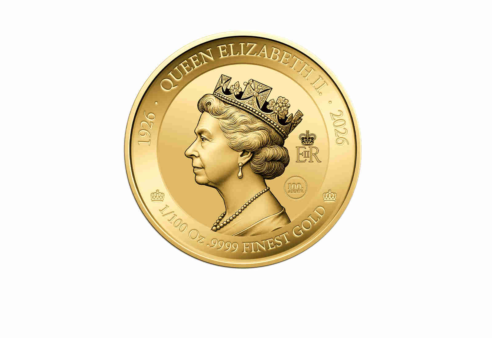 Goldmünze 100. Geburtstag Queen Elizabeth II.