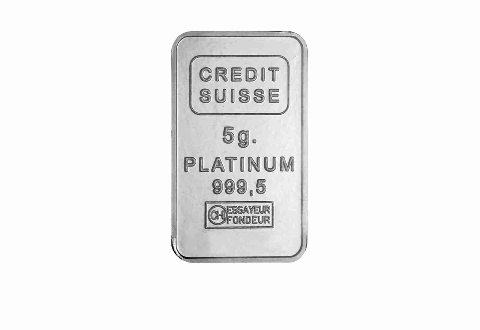 Platinbarren 5 g