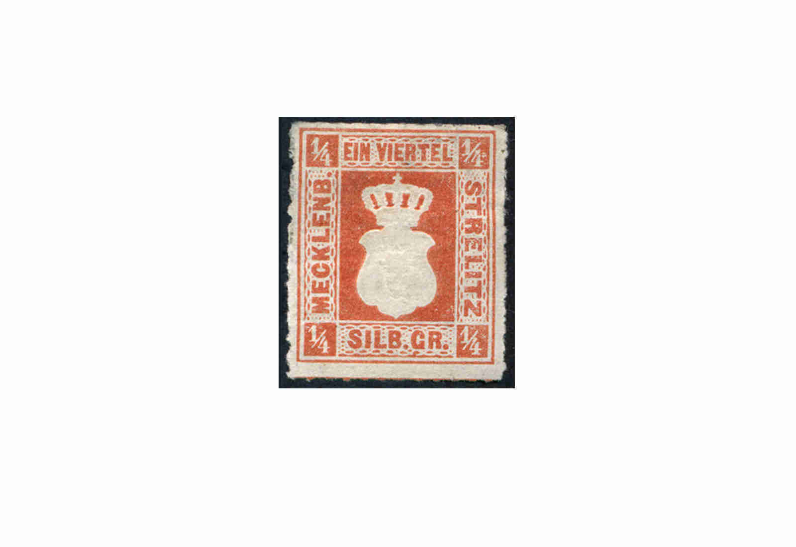 Briefmarke Altdeutschland Mecklenburg-Strelitz Freimarke 1864 Michel-Nr. 1 ungebraucht