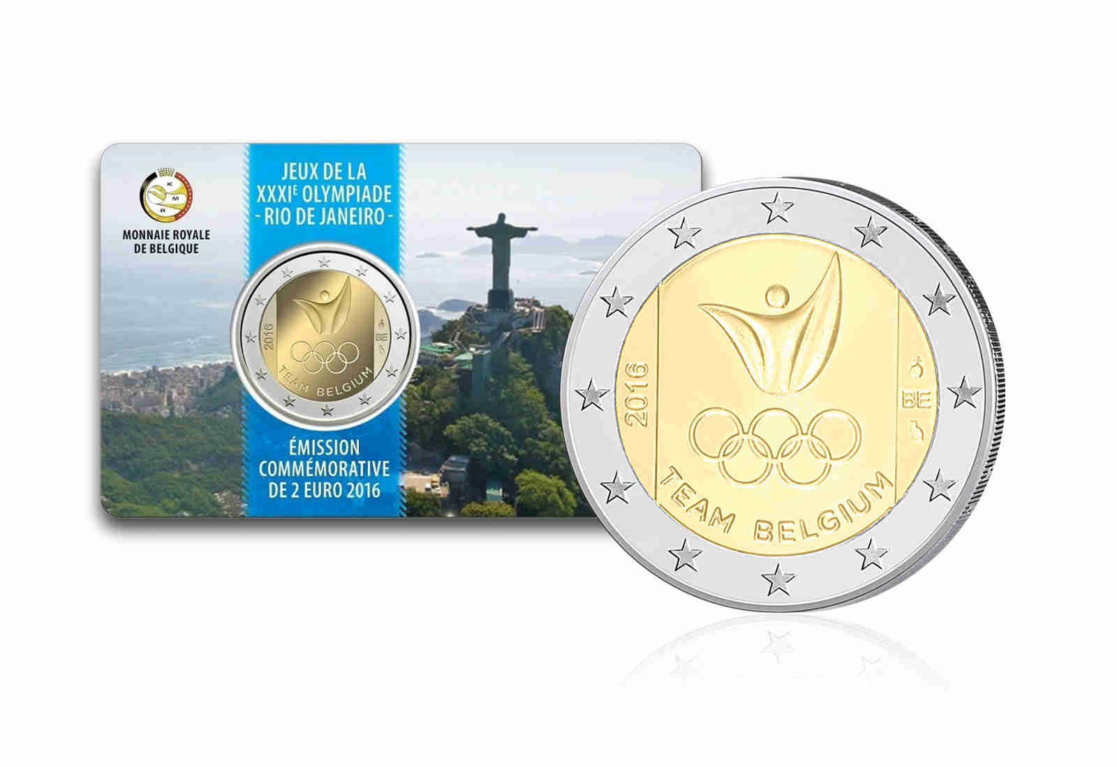 2 Euro 2016 Belgien Olympiade in Rio de Janeiro st in Coincard