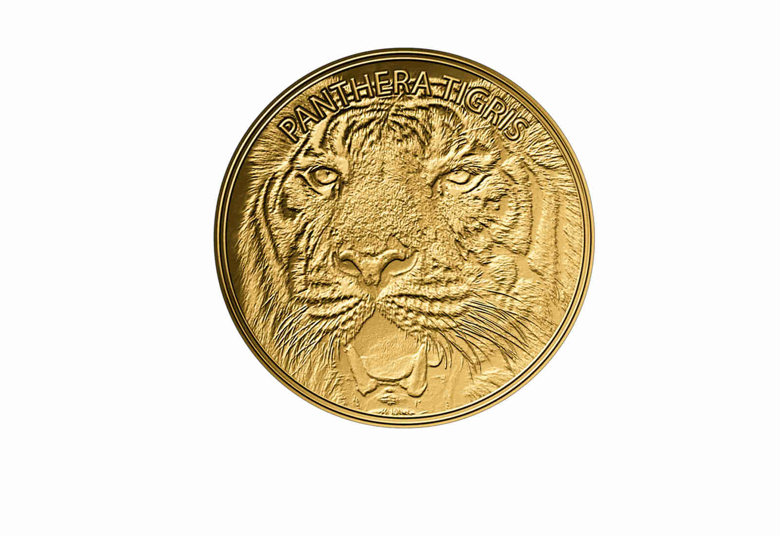 Goldmünze Tiger 999/1000 Gold Geschenk