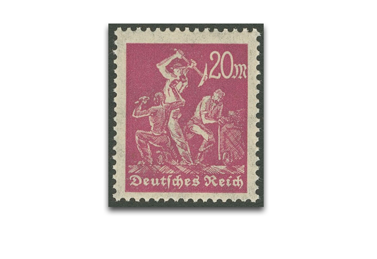 Briefmarke Deutsches Reich Arbeiter 1922 Mi. Nr. 241 z postfrisch
