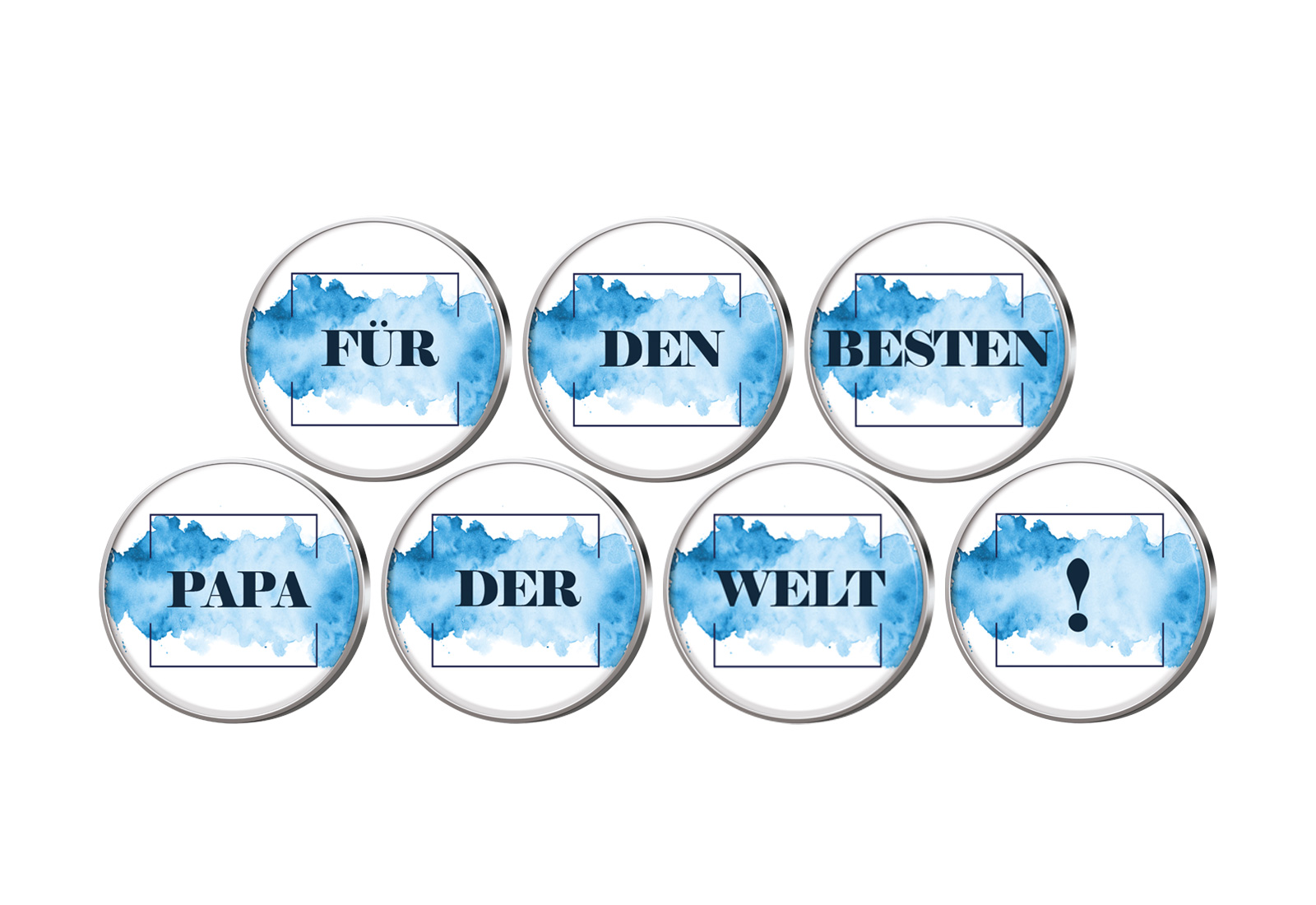 Vatertag 7er Kollektion mit Farbapplikation im Etui inkl. Zertifikat