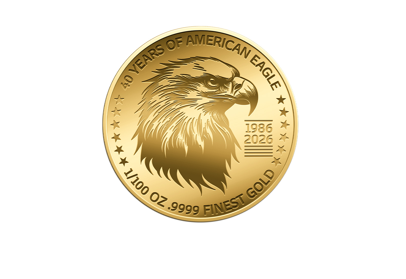 Goldmünze 40 Jahre American Eagle