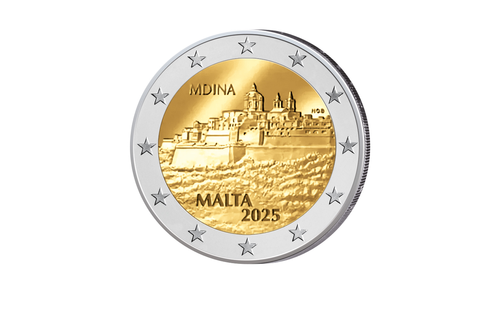 2 Euro 2025 Malta Maltesische Städte mit Stadtmauern Mdina