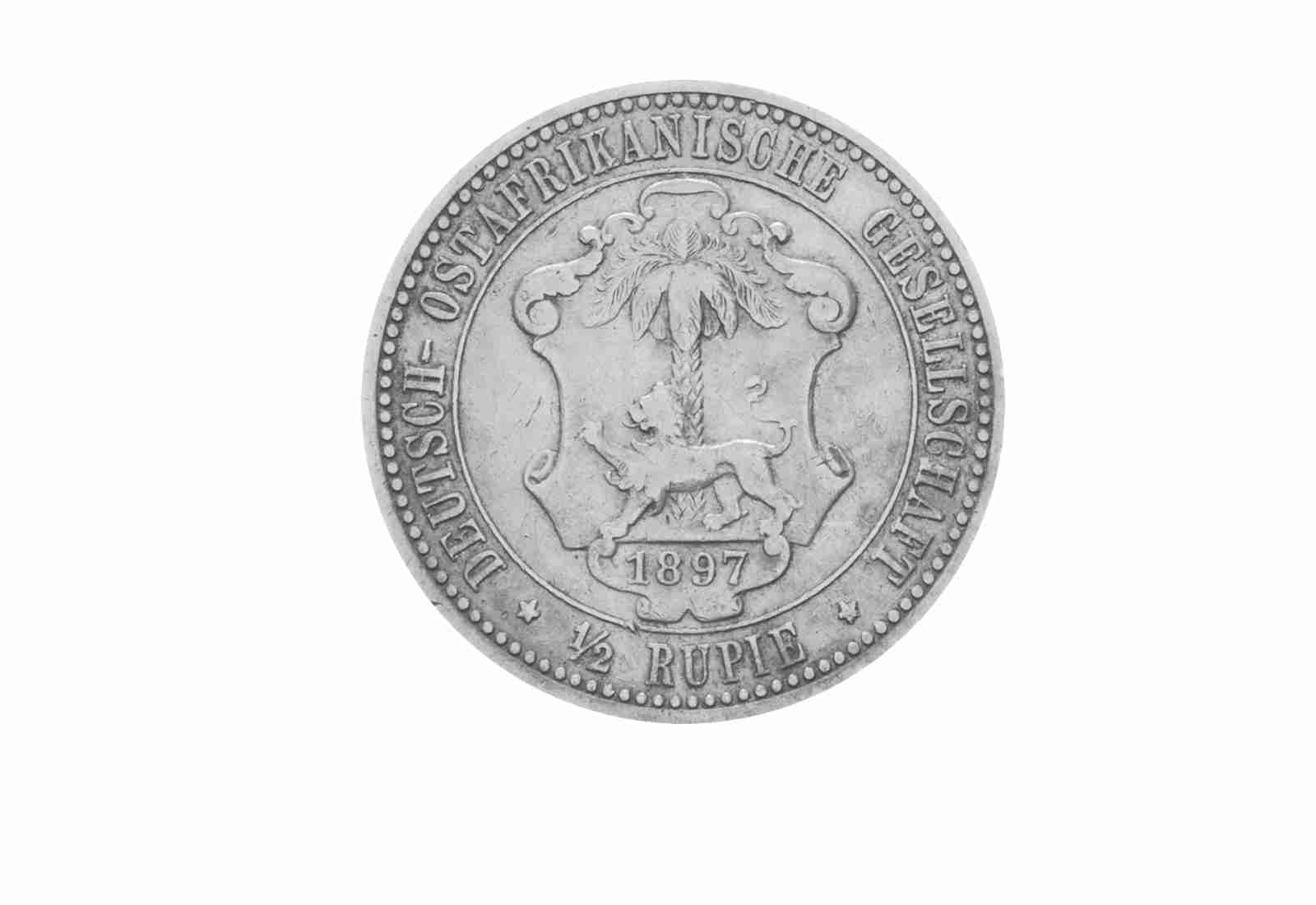 1 / 2 Rupie 1891 - 1901 Deutsch - Ostafrika 1890 - 1916 Jaeger-Nr. 712