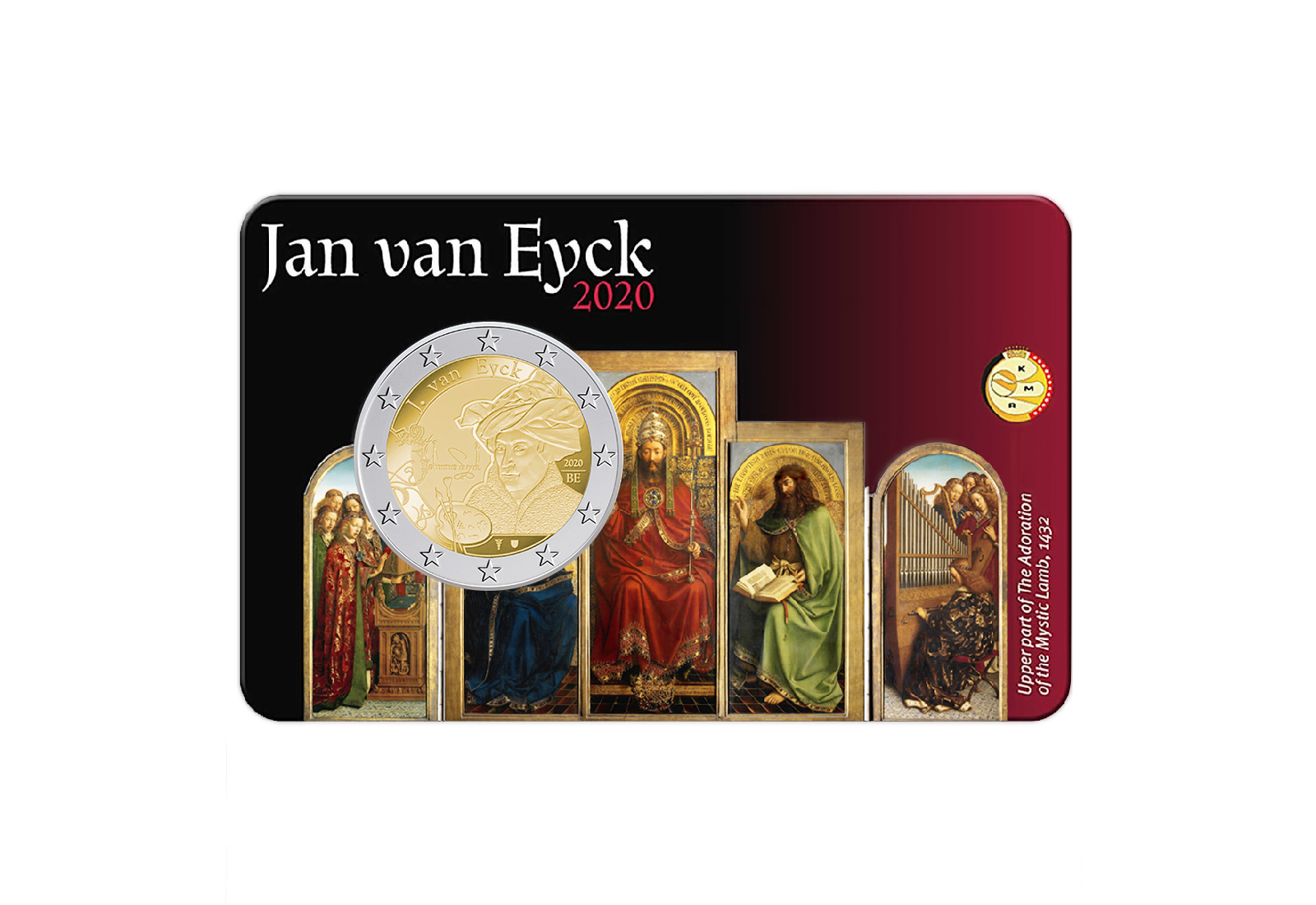 2 Euro 2020 Belgien Jan van Eyck st in Coincard