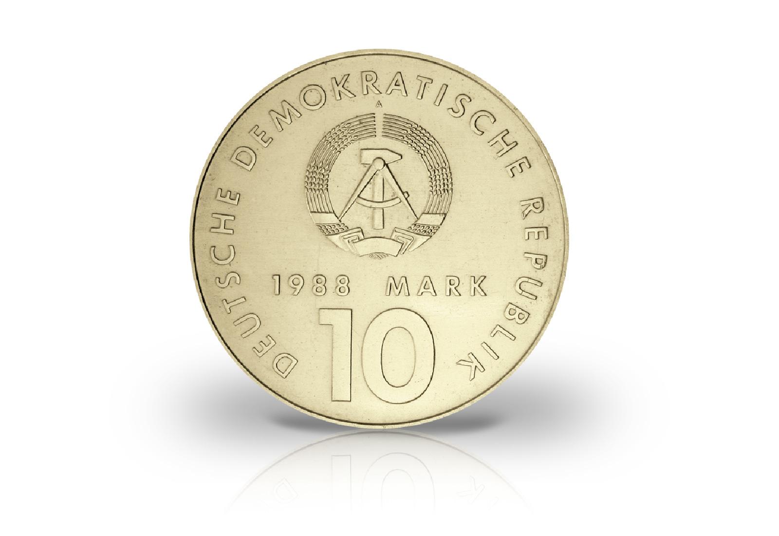10 Mark Gedenkmünze 1988 DDR Turn Sportbund der DDR Jaeger-Nr. 1623