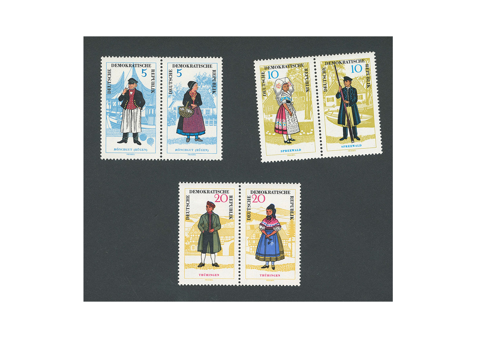Briefmarken DDR MiNr.: 1074-1079 ZD **