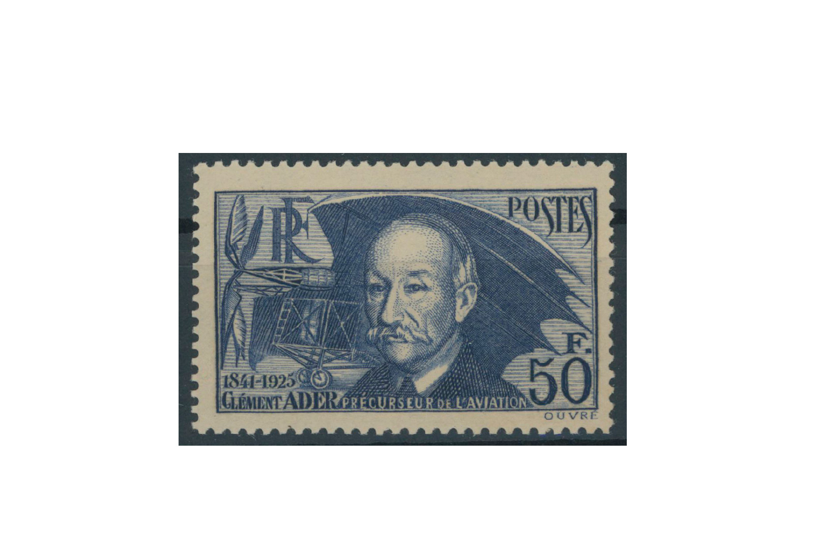 Briefmarke Frankreich Clément Ader 1938 Michel-Nr. 425 postfrisch