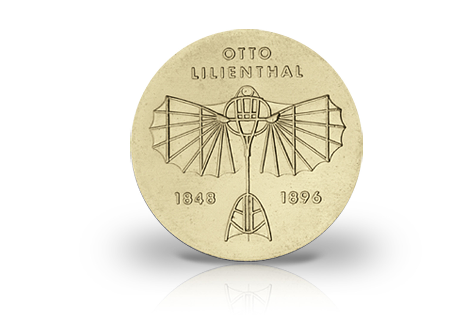 5 Mark Gedenkmünze 1973 DDR Otto Lilienthal Jaeger-Nr. 1546