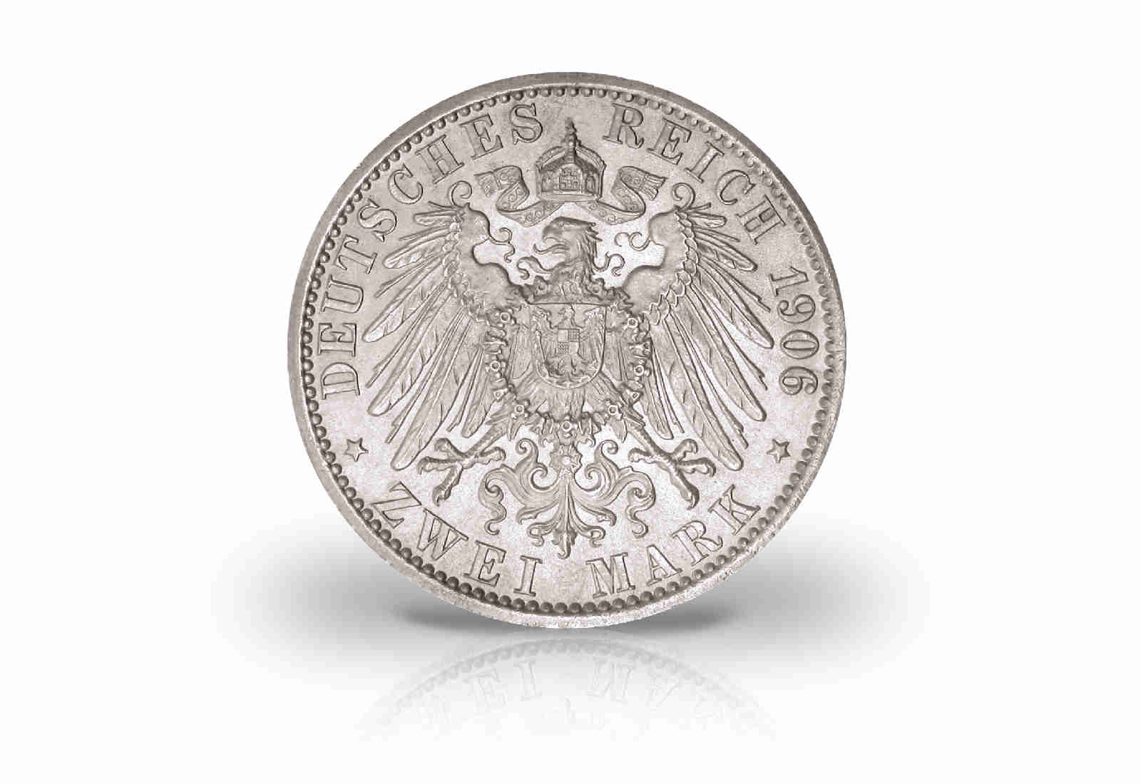2 Mark 1913 Deutsches Kaiserreich Fürstentum Lippe Leopold IV. Jaeger-Nr. 78