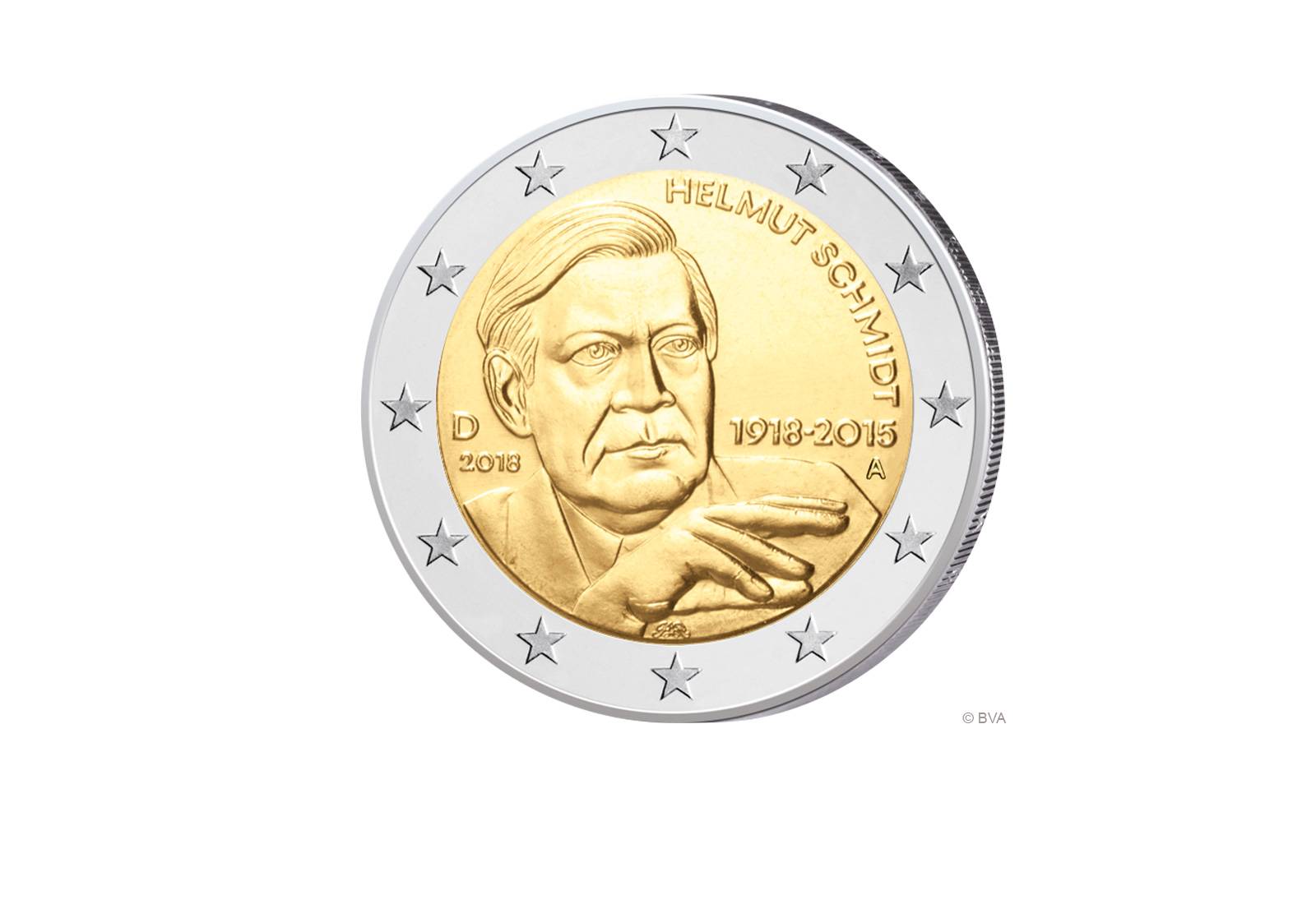 2 Euro 2018 Deutschland Helmut Schmidt Prägestätte unserer Wahl