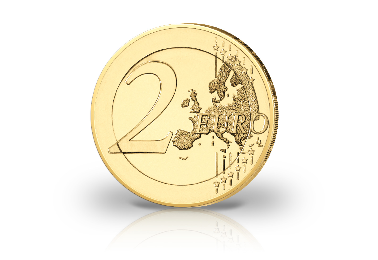 2 Euro mit Farbapplikation Das Tapfere Schneiderlein