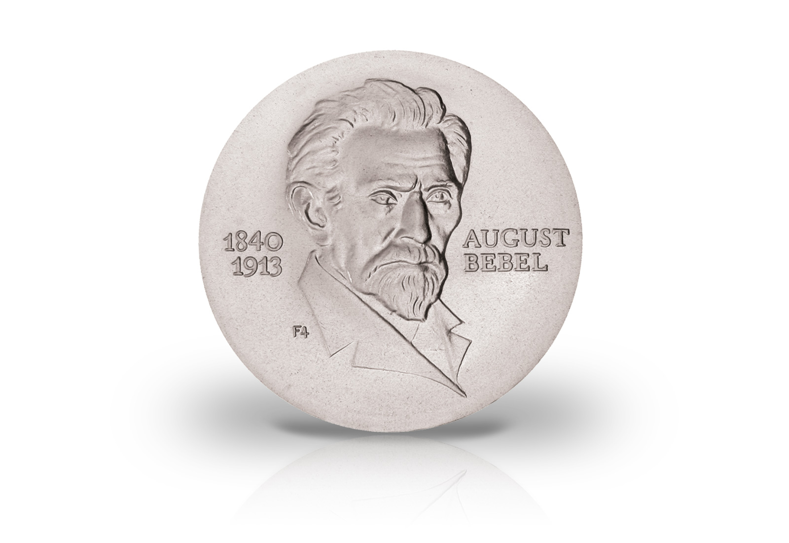 20 Mark Gedenkmünze 1973 DDR August Bebel Jaeger-Nr. 1547