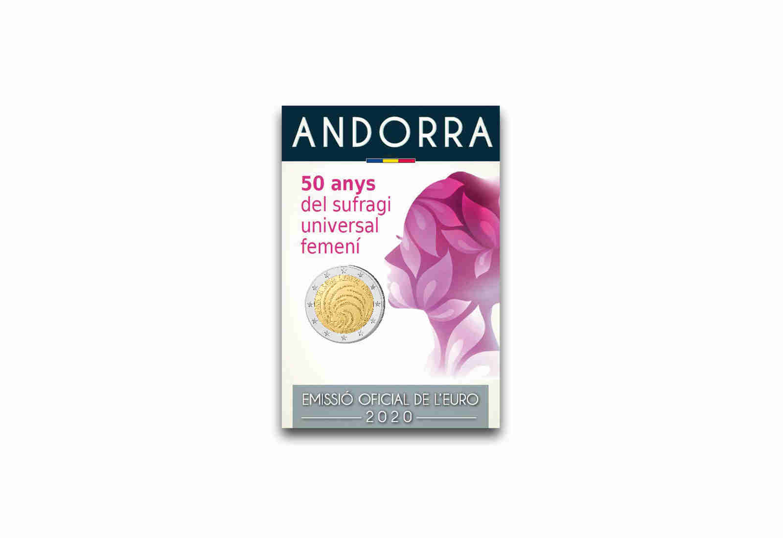 2 Euro 2020 Andorra 50 Jahre Allgemeines Frauenwahlrecht st im Blister