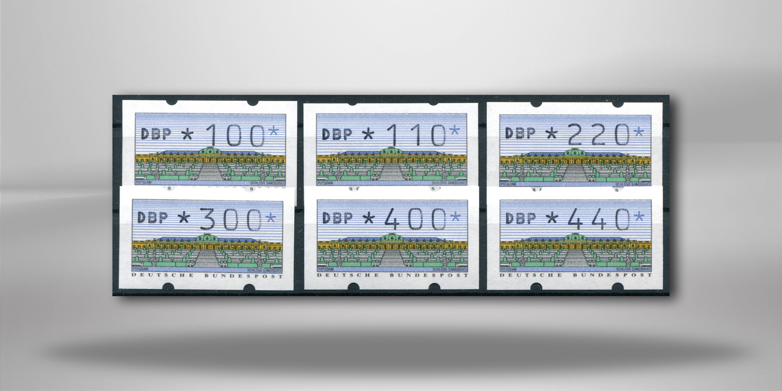 BRD ATM 2.1.2. VS 3 postfrisch 6 Werte