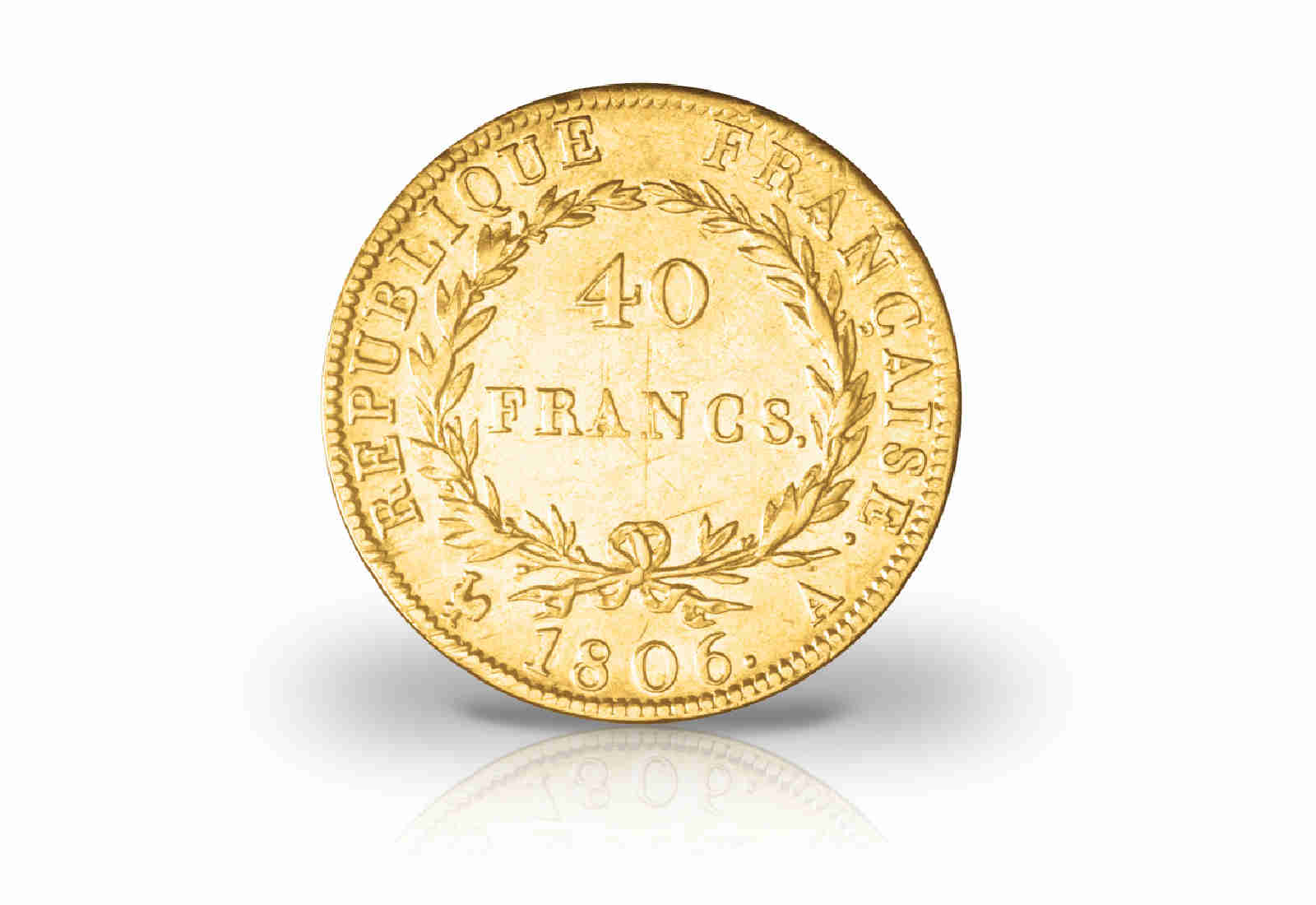 40 Francs Goldmünze 1804-1807 Frankreich Napoleon I. ohne Kranz