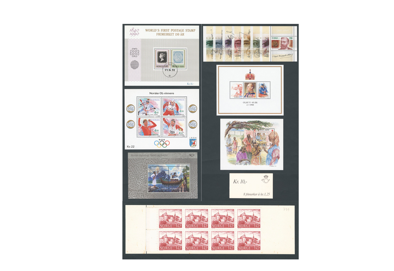 Briefmarken Kollektion Blocks und Kleinbogen Norwegen **/gest.