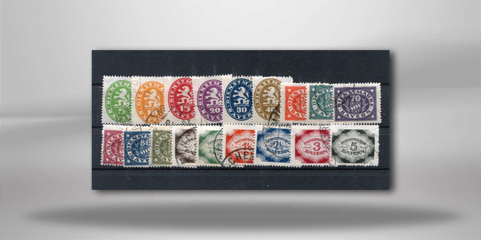 Bayern Michel 44/61 A Komplettsatz Dienstmarken 1920