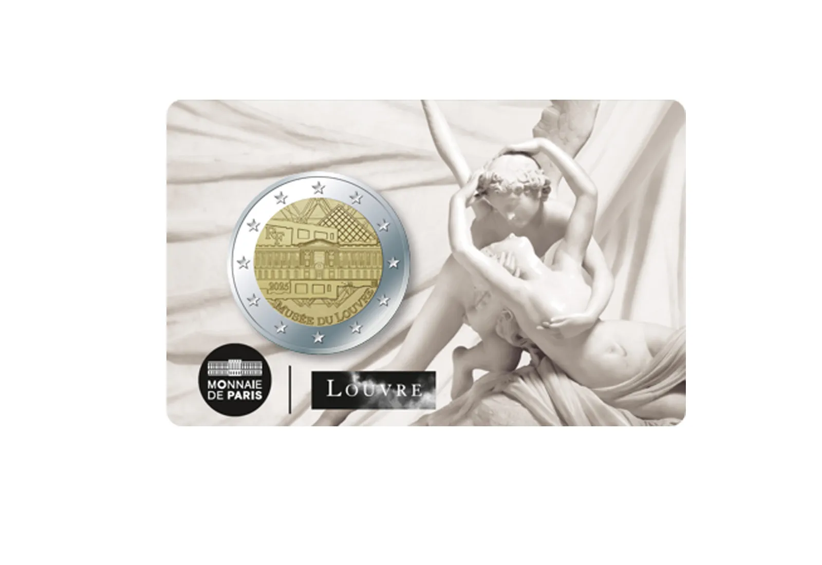 2 Euro 2025 Frankreich Louvre in Coincard Amor und Psyche