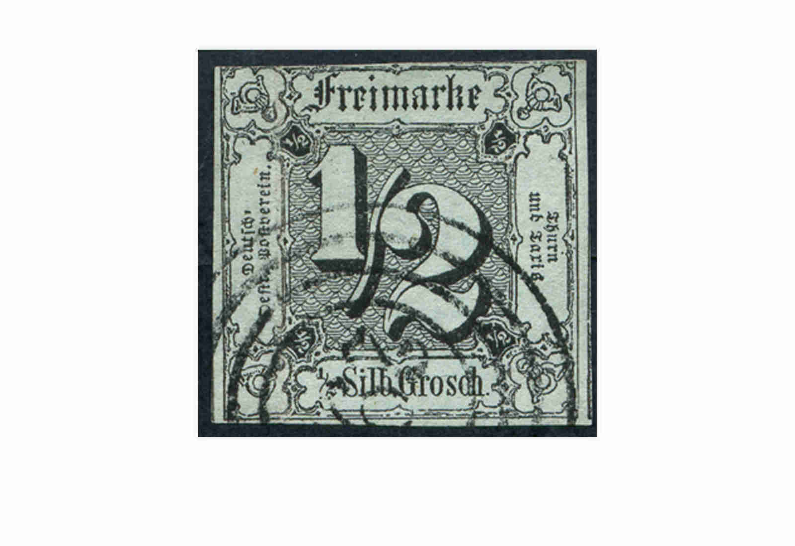 Briefmarke Altdeutschland Thurn und Taxis Freimarke 1852 Michel-Nr. 3 gestempelt