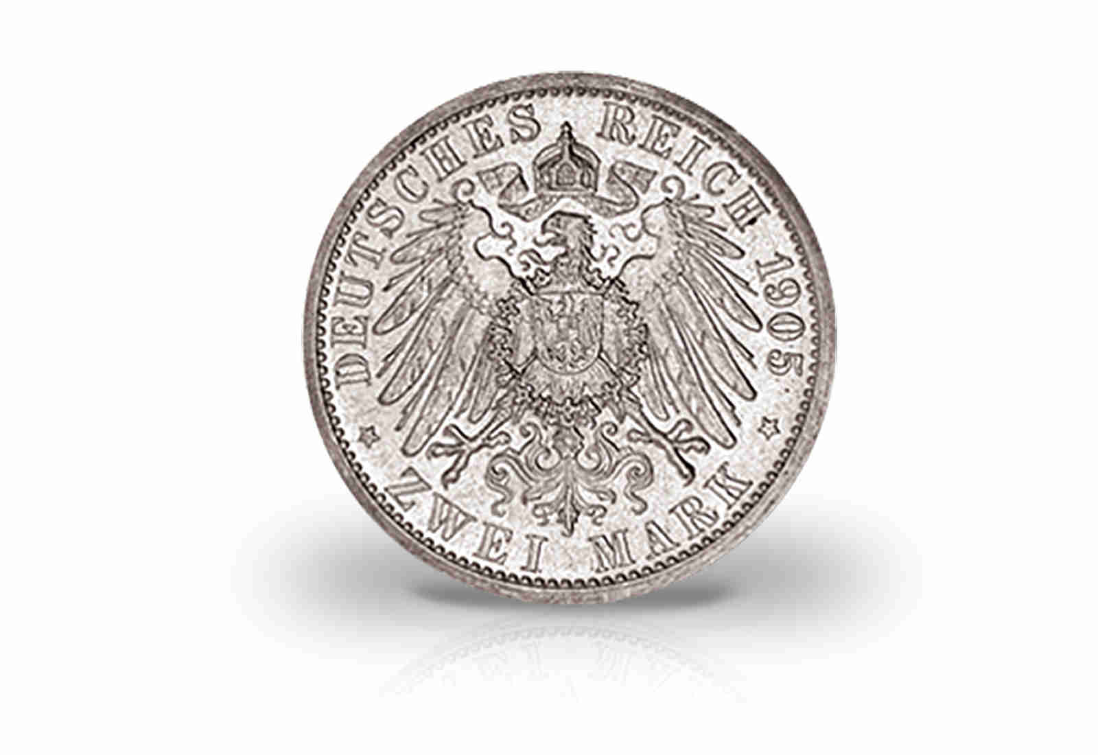 2 Mark 1905 Deutsches Kaiserreich Schwarzburg-Sonderhausen Fürst Karl Günther Jaeger-Nr. 169b
