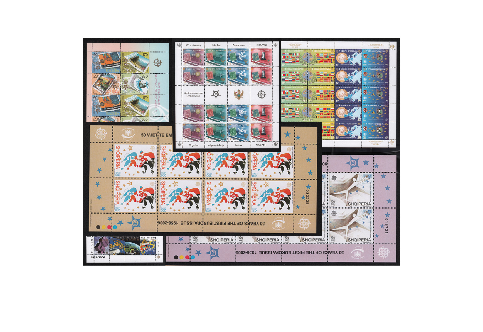 Briefmarken Kleinbogen-Sortiment 50 Jahre Europa 1956-2006 postfrisch