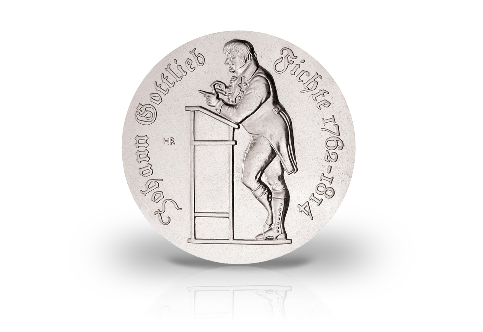 10 Mark Gedenkmünze 1990 DDR Johann Gottlieb Fichte Jaeger-Nr. 1636