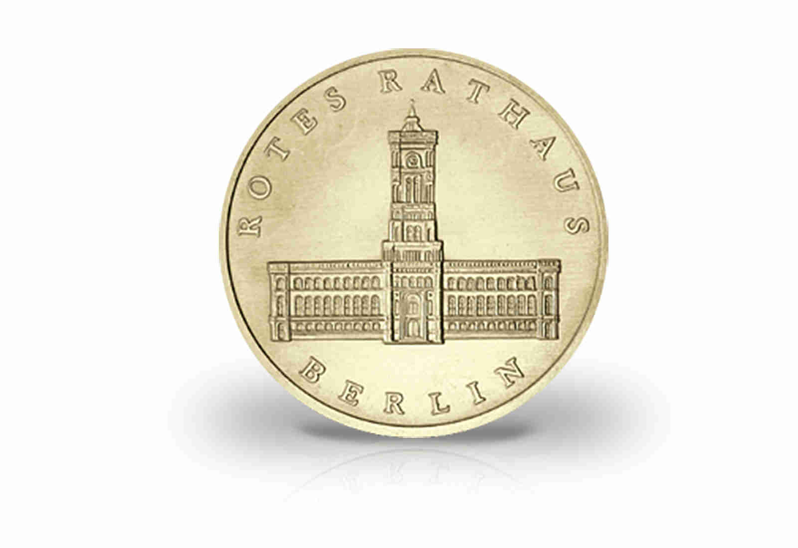 5 Mark Gedenkmünze 1987 DDR Rotes Rathaus in Berlin Jaeger-Nr. 1614