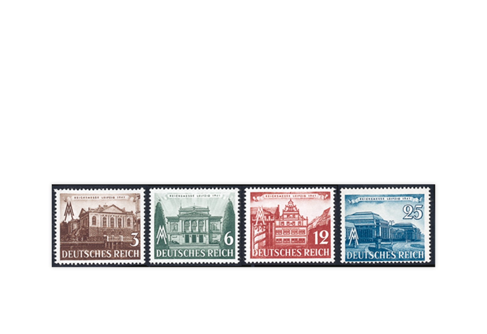 Briefmarken Deutsches Reich Leipziger Messe 1941 Michel-Nr.764/67 postfrisch