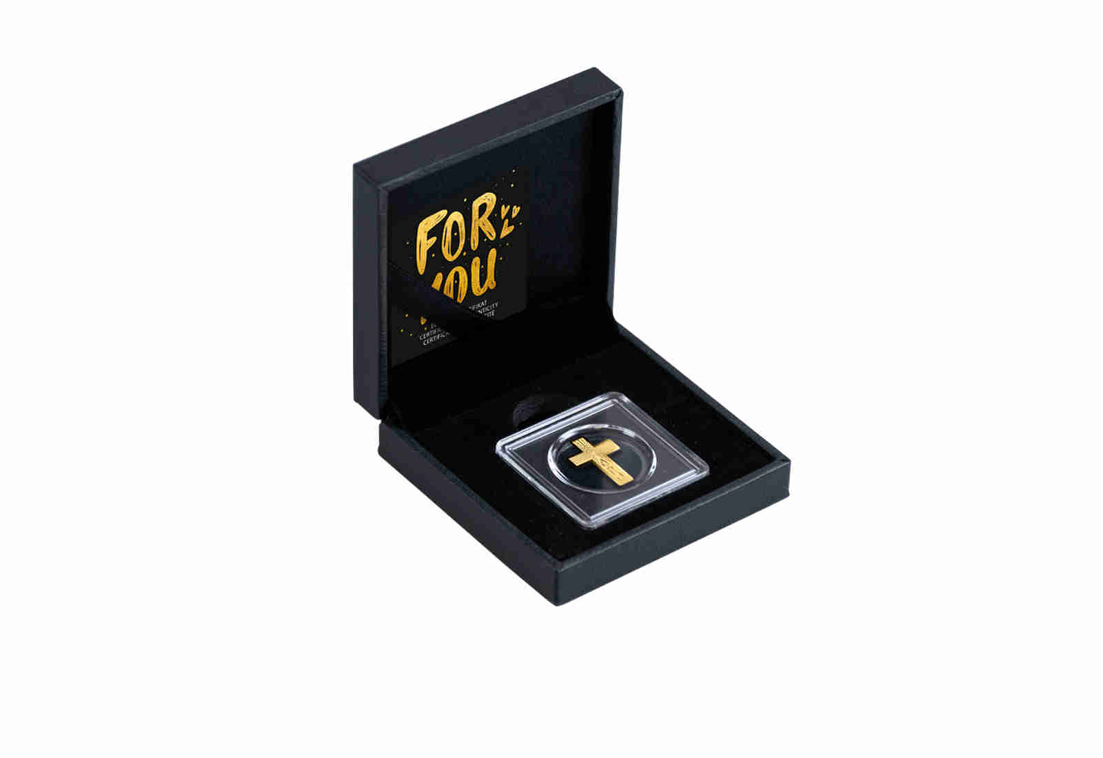 Goldausgabe Motiv Kreuz 999/1000 Gold