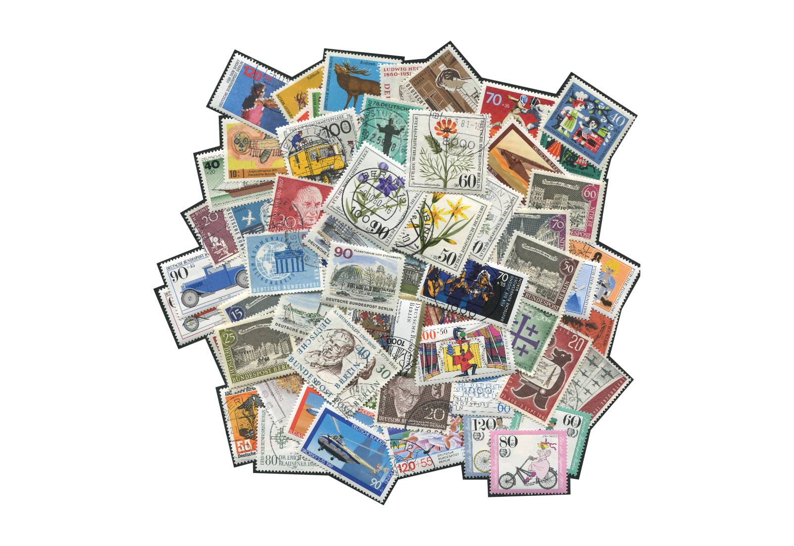 Berlin Briefmarken 1955-1990 postfrisch und gestempelt