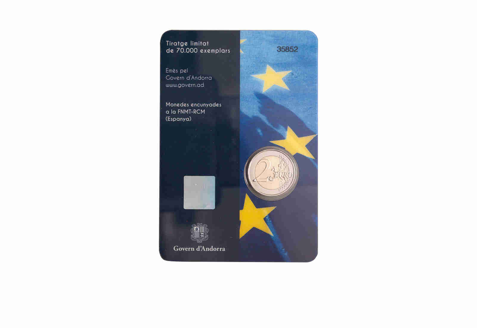 2 Euro Andorra 2022 10 Jahre Inkrafttreten der Währungsvereinbarung zwischen Andorra und der EU st
