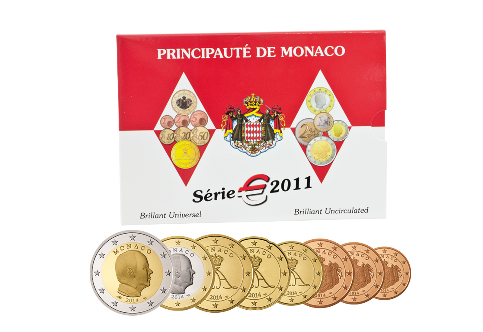 Kursmünzensatz 2011 Monaco st im Blister