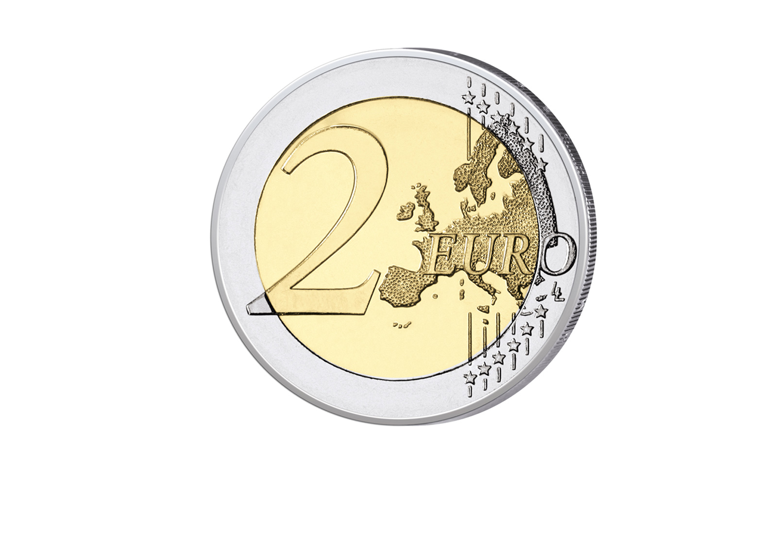 2 Euro 2025 Malta Mdina mit Farbapplikation