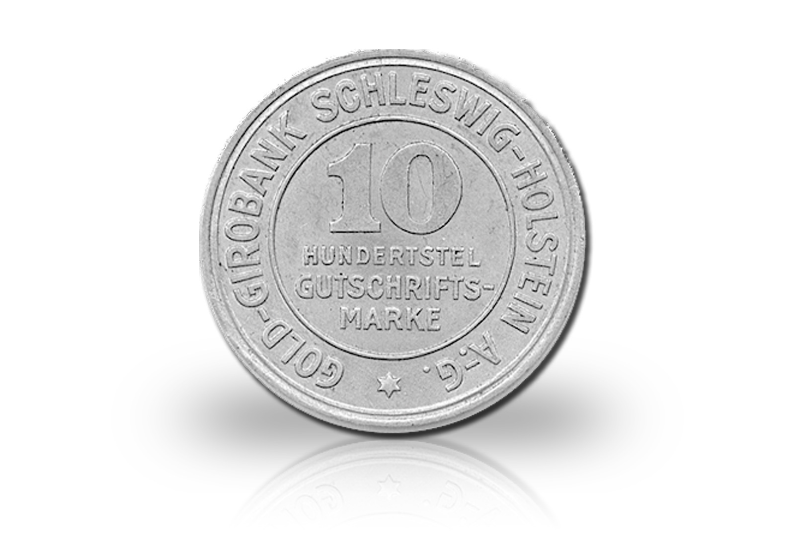 Weimar 10/100 Gutschriftsmarke 1923 Schleswig-Holstein