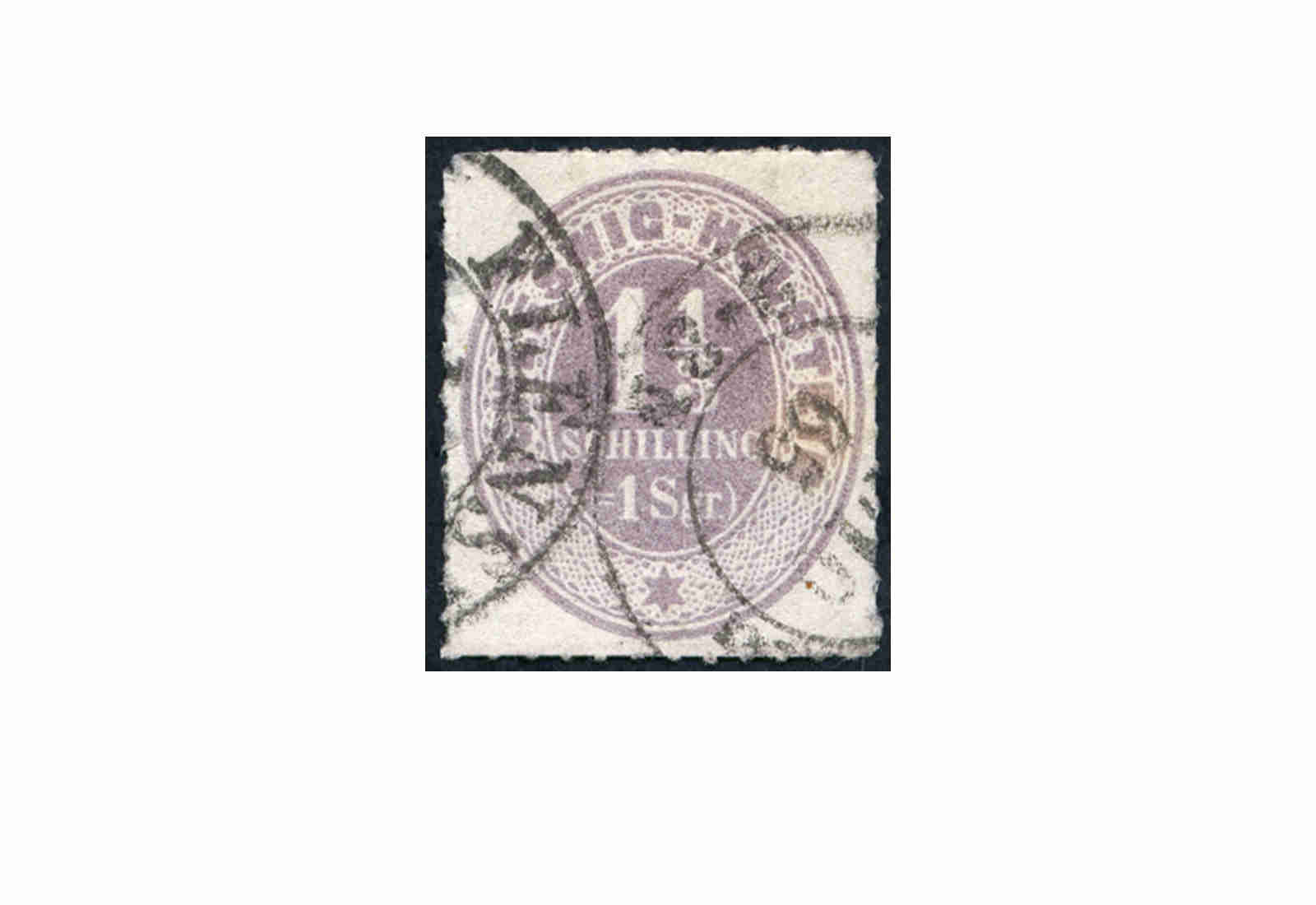 Briefmarke Altdeutschland Schleswig-Holstein Freimarke 1865 Michel-Nr. 10 gestempelt