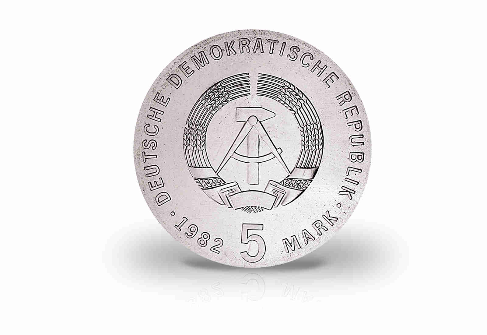 5 Mark Gedenkmünze 1982 DDR Friedrich Wilhelm August Fröbel Jaeger-Nr. 1584